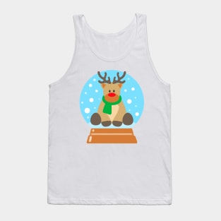 Reindeer Snow Globe Tank Top